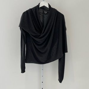 DKNY GRAY CASHMERE OPEN SWEATER P/S